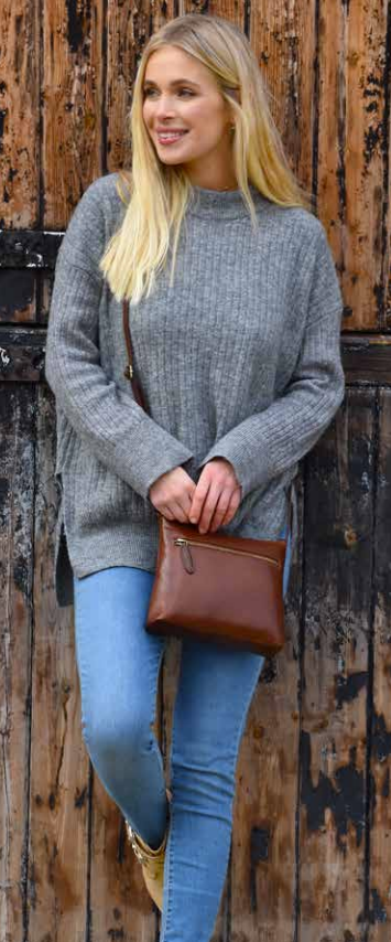 Leather Messenger Bag