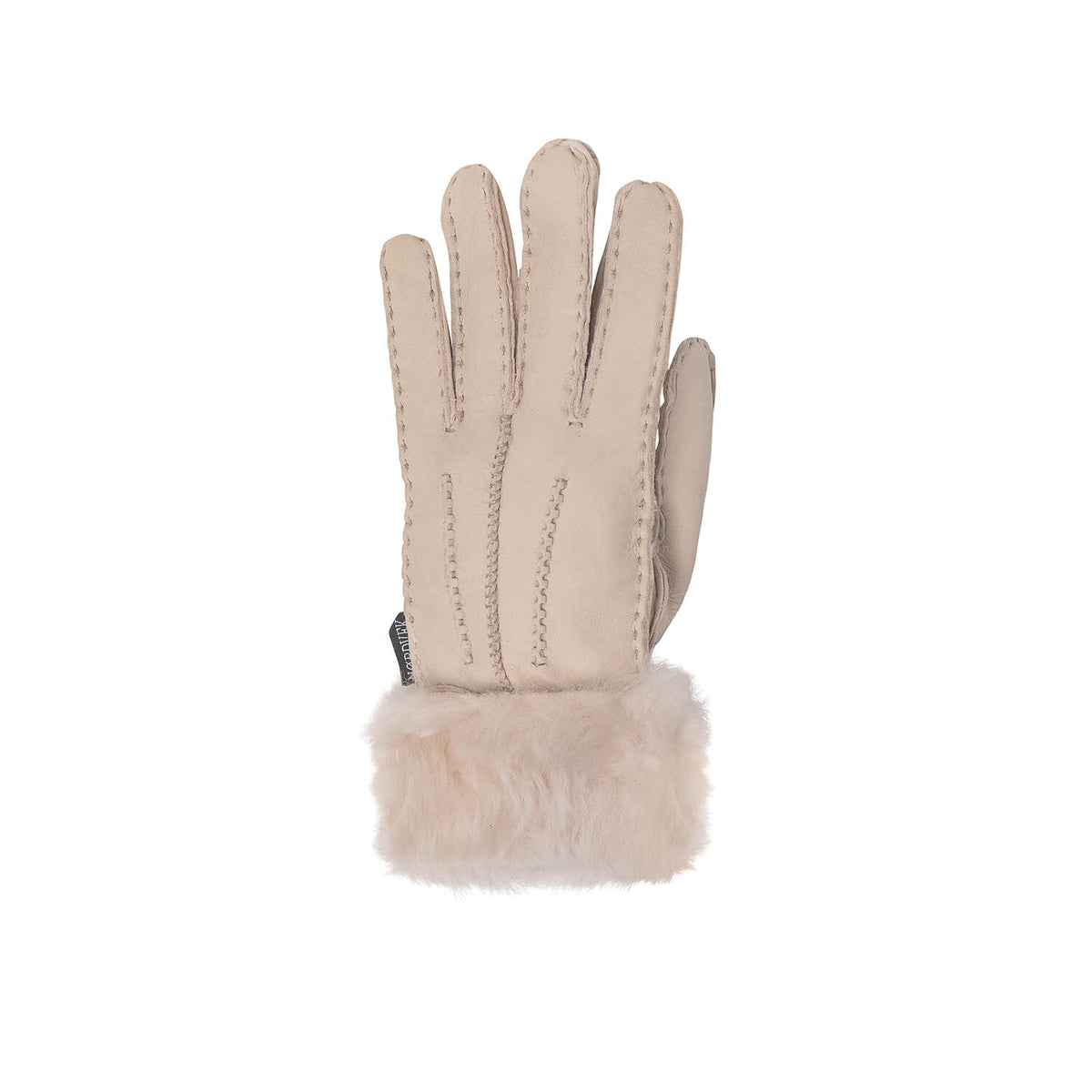 Womens Sheepskin Gloves - Fold Back Cuff