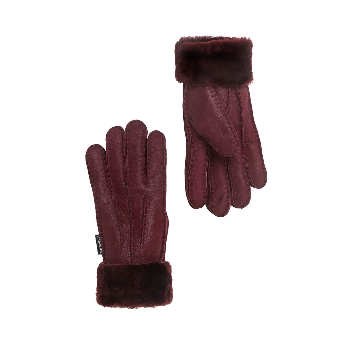 Womens Sheepskin Gloves - Fold Back Cuff