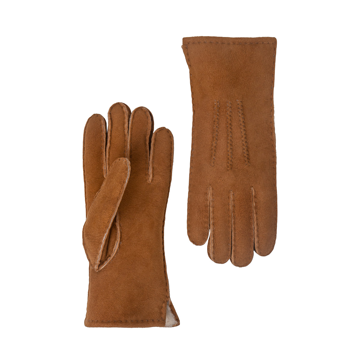 Womens Sheepskin Gloves - Classic 3 Point Design