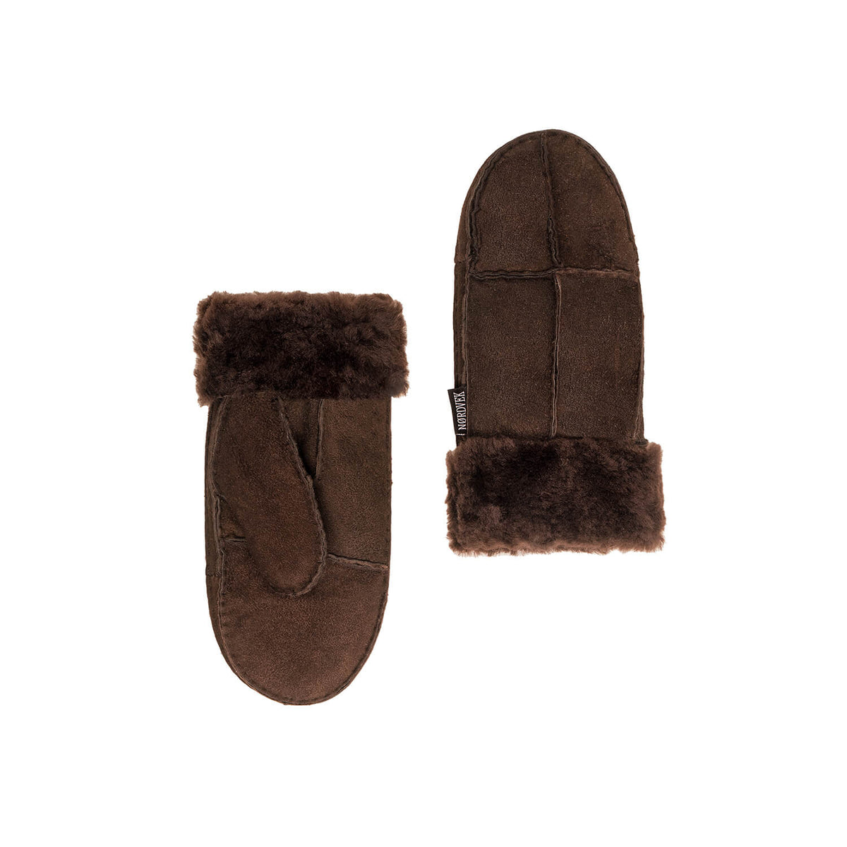 Womens Sheepskin Mittens - Fold Back Cuff