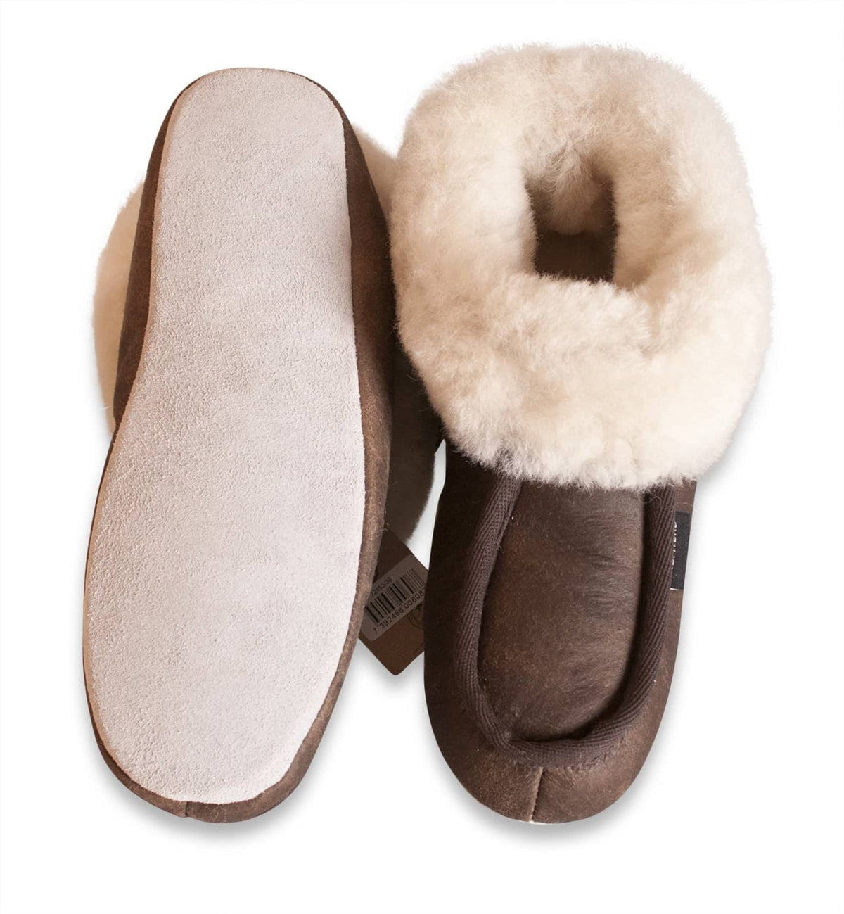 Shepherd womens sheepskin slippers MOA oiled antique pair