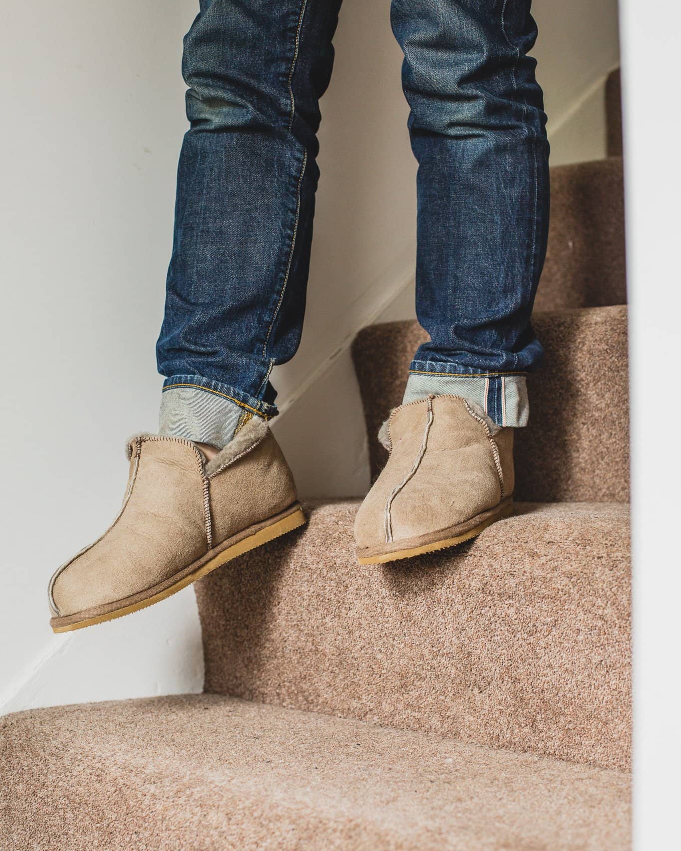 Mens Sheepskin Slippers Anton Shepherd Slippers of Sweeden