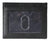 Mens Brunhide leather card holder wallet with plastic ID 254-300 Black front