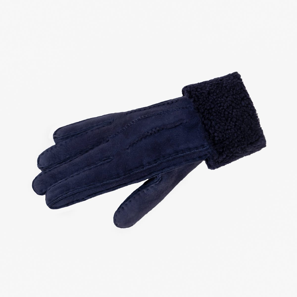 Womens Sheepskin Gloves - Fold Back Cuff