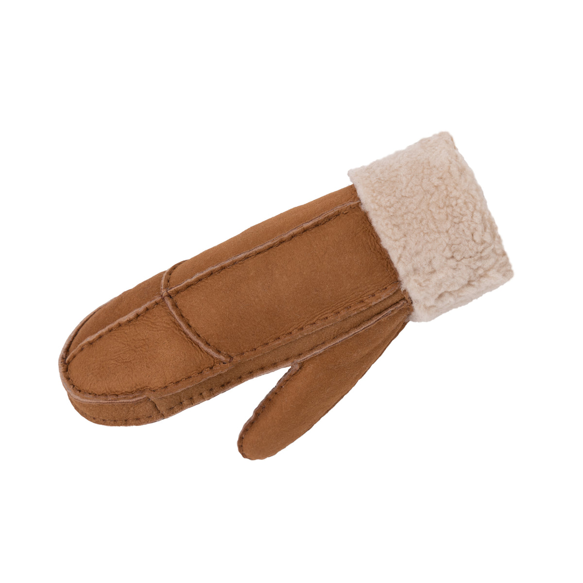 Womens Sheepskin Mittens - Fold Back Cuff