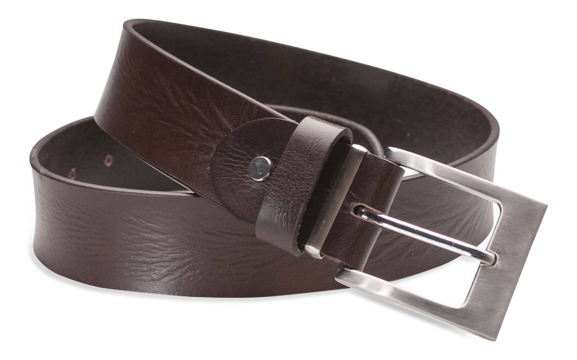 Hawkdale mens full grain leather belt  8R-F01 8R-F11 chocolate