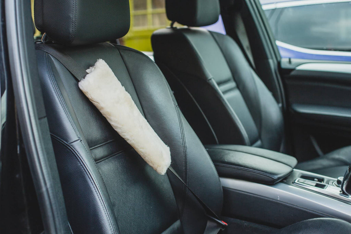 Nordvek car seat belt cover in car natural 109-100 -2