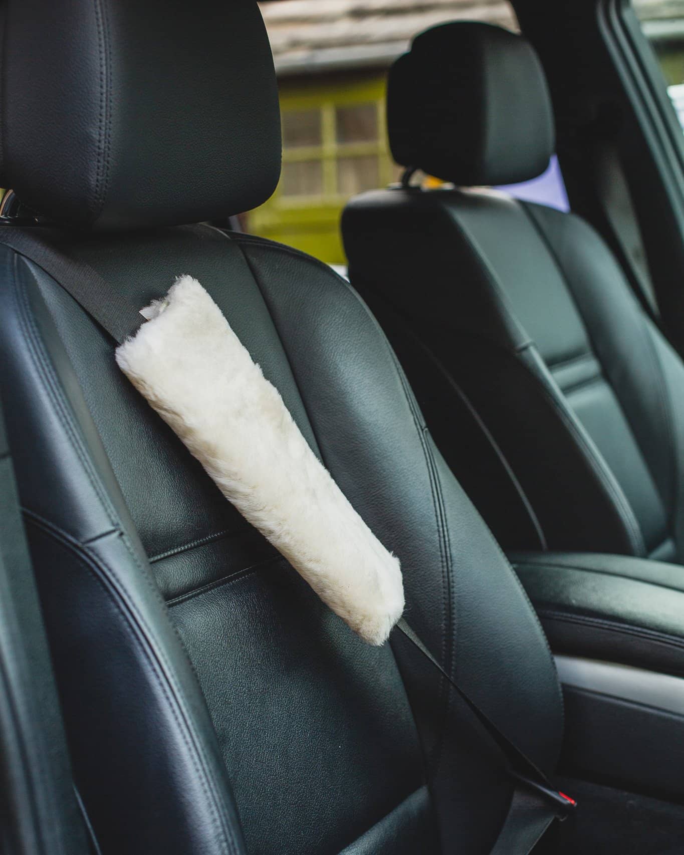 Nordvek car seat belt cover in car natural 109-100