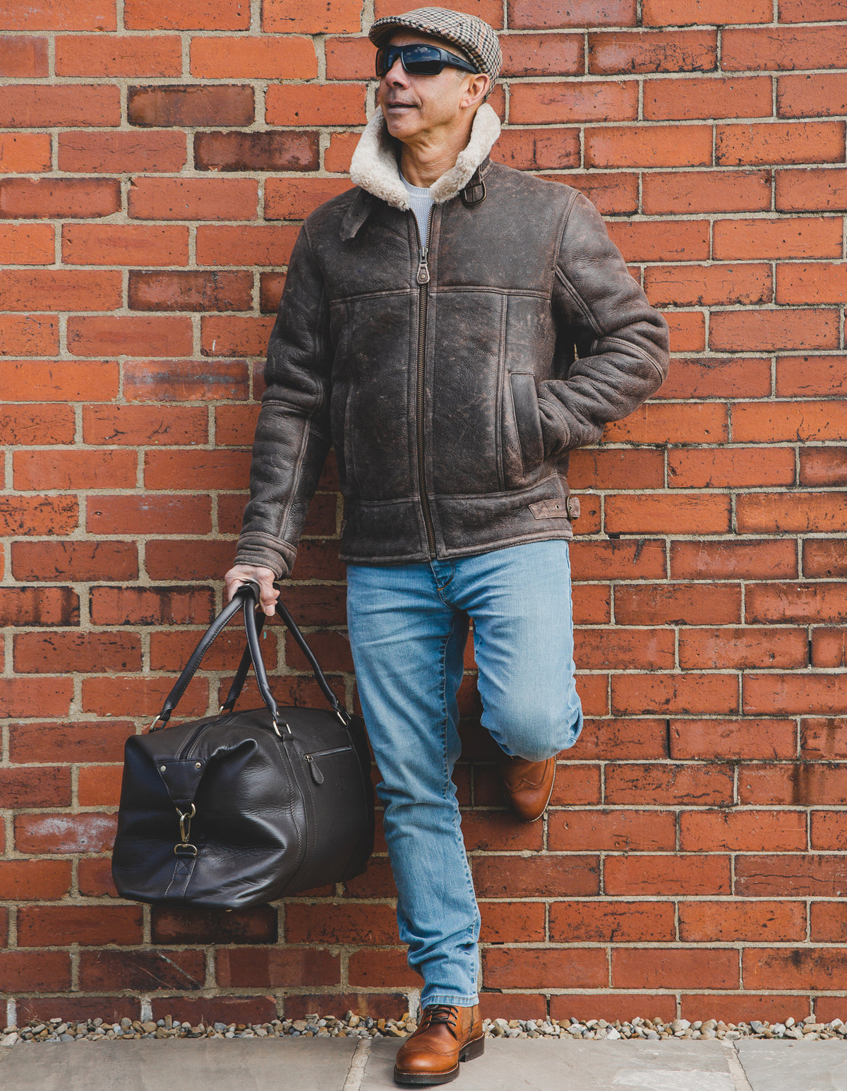 Premium Leather Holdall 32L - Suitable For Hand Baggage - Lightweight But Durable