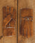 Nordvek Mens 307-100 sheepskin gloves chestnut on wooden table