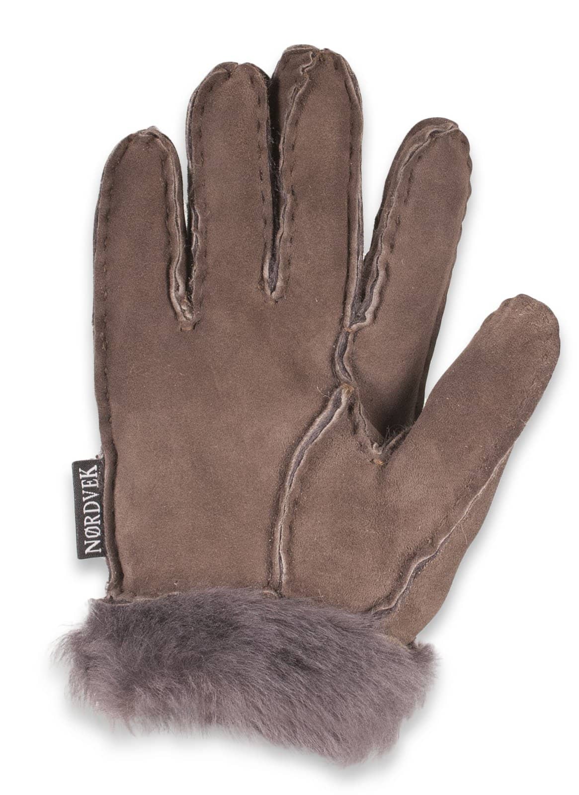 Nordvek childrens sheepskin gloves 313-100 Stone palm