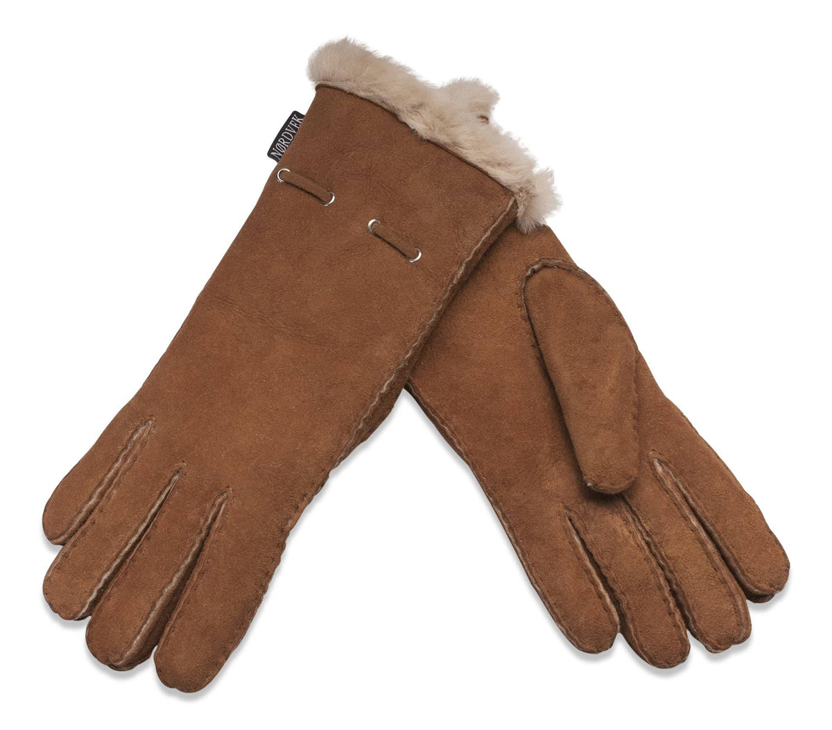 Womens Long Sheepskin Cuff - Comes Above Wrist