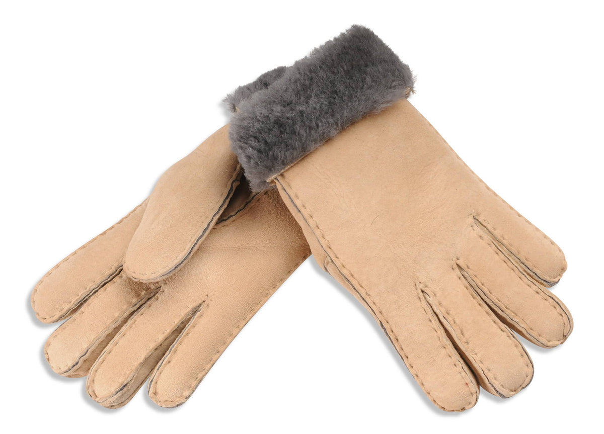 Nordvek womens sheepskin gloves 318-100 Natural pair