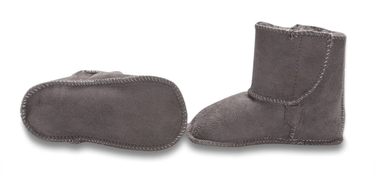 Nordvek baby booties 408-100 stone showing sole