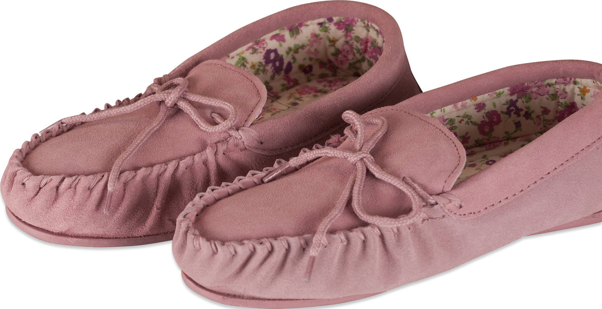 Nordvek womens moccasins hard sole  419-100 pink pair