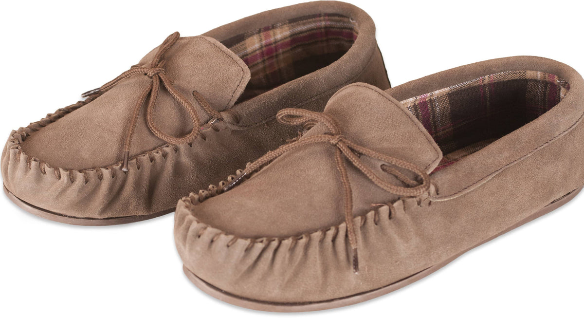 Nordvek mens moccasins hard sole  424-100 taupe pair