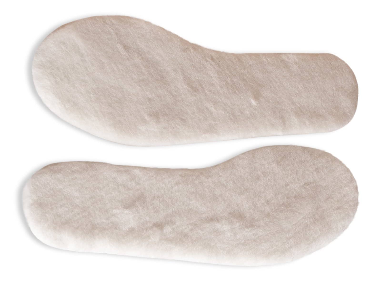 Nordvek adults lambswool insoles 499-100 side by side