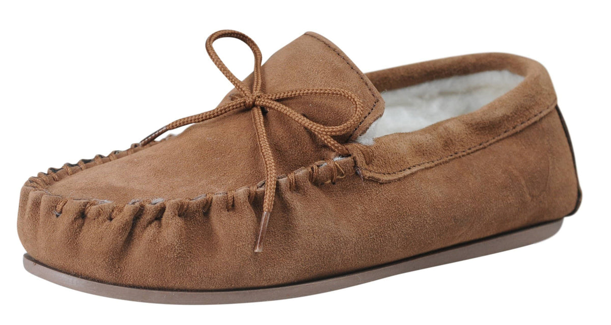 Nordvek womens moccasins hard sole  430-100 chestnut angle
