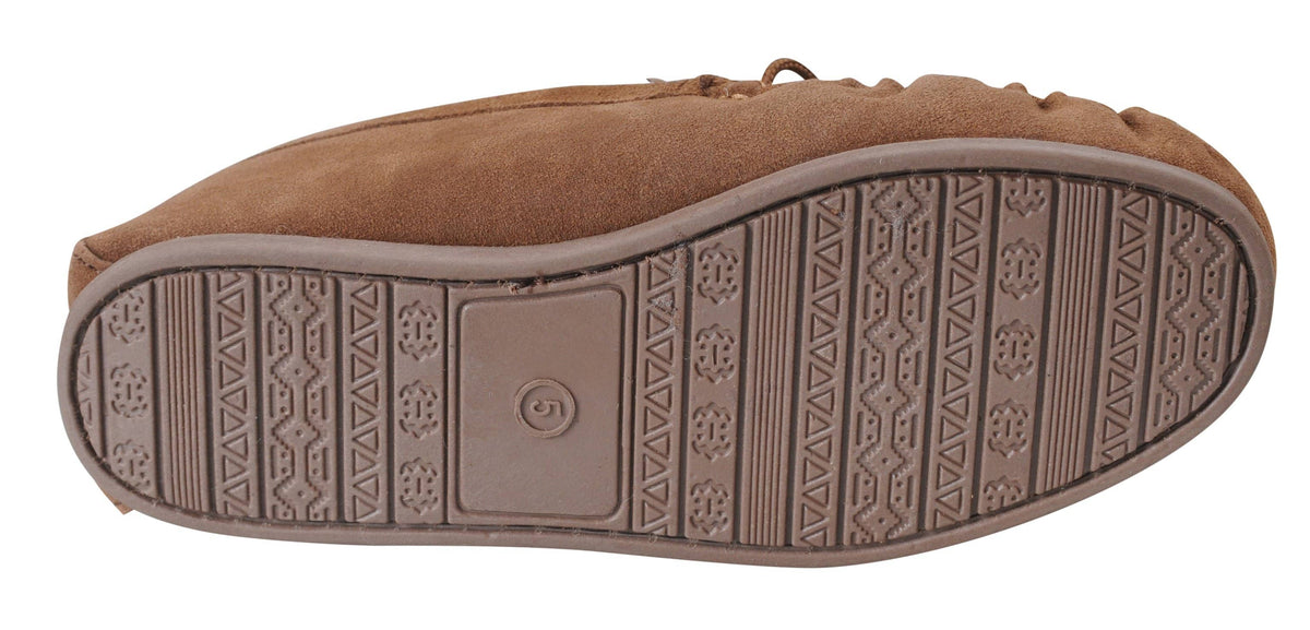 Nordvek womens moccasins hard sole  430-100 chestnut sole