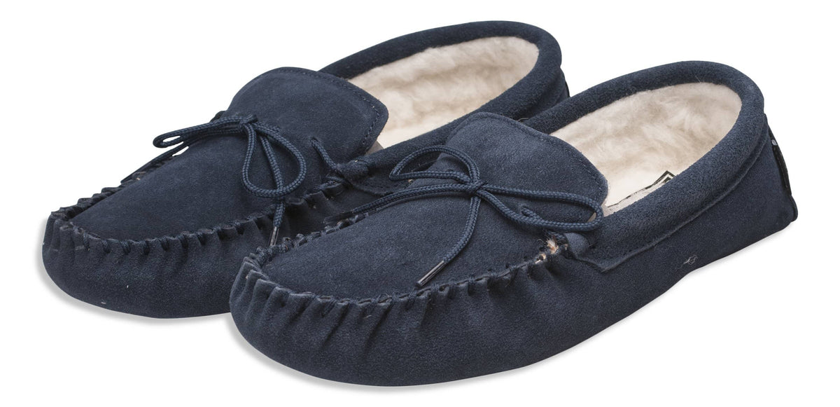 Nordvek mens moccasins soft sole  423-100 navy pair
