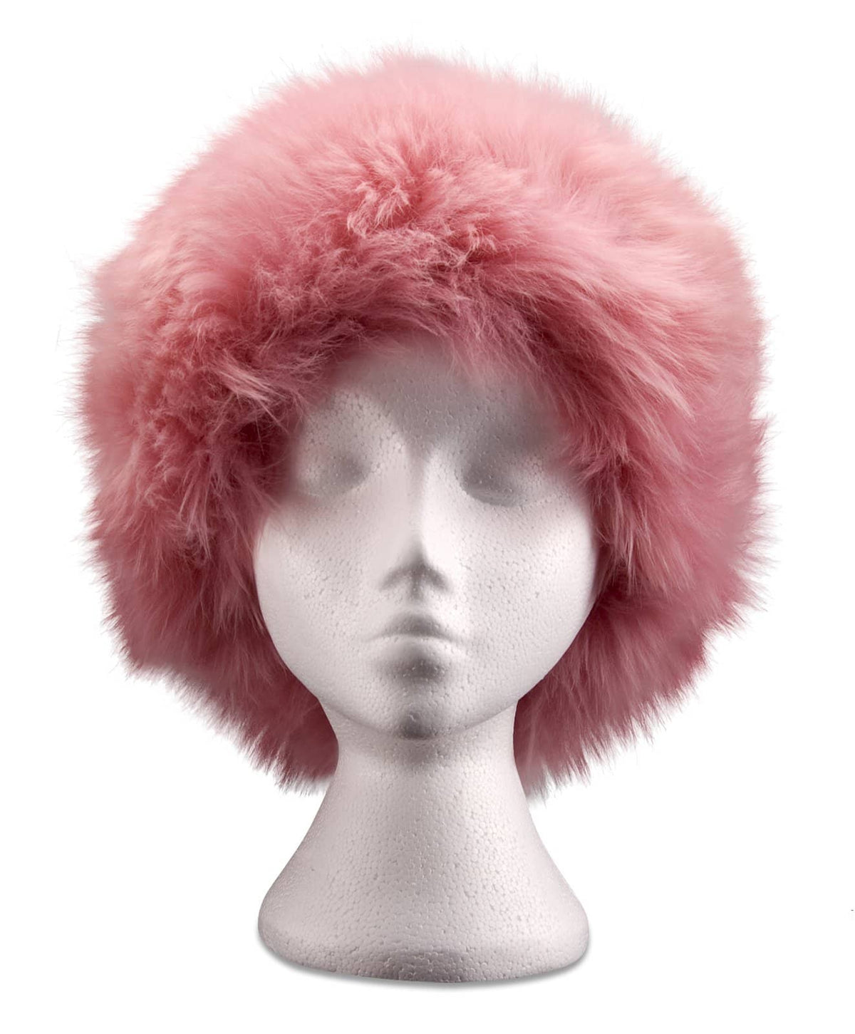 Nordvek womens sheepskin Zhivago hat  504-100 pink front