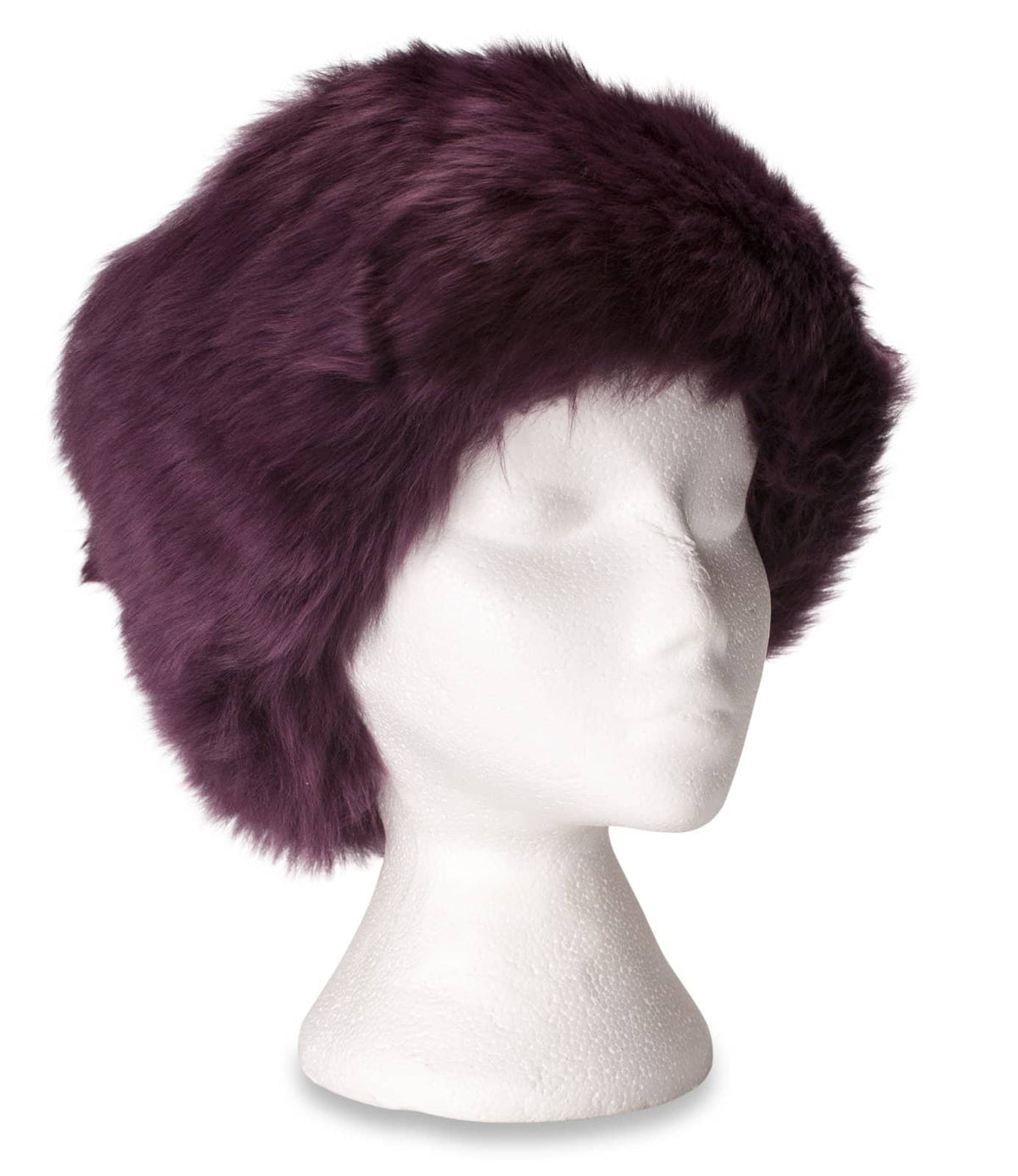 Nordvek womens sheepskin Zhivago hat  504-100 purple side