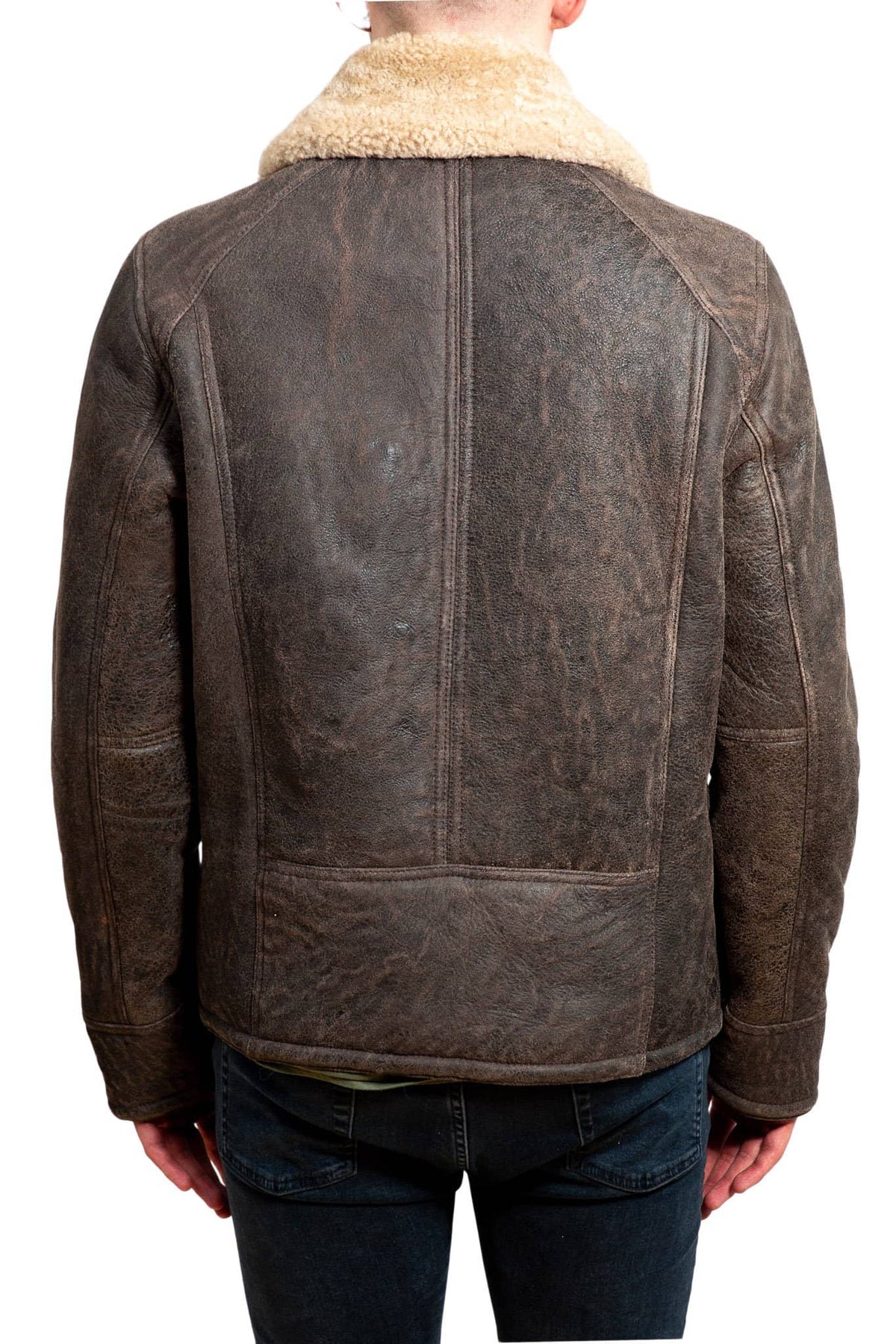 Mens Sheepskin Aviator Nappa Jacket #702-100 Nordvek