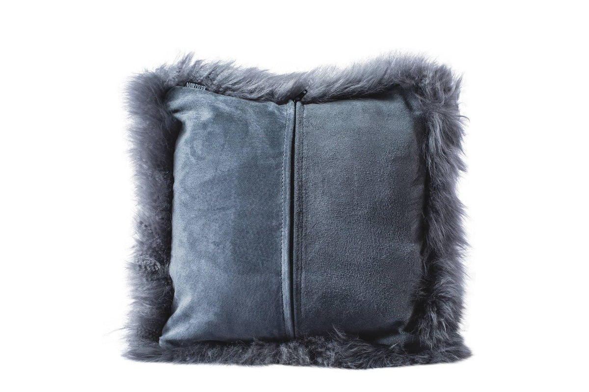 Nordvek sheepskin cushion 9001-100 grey back