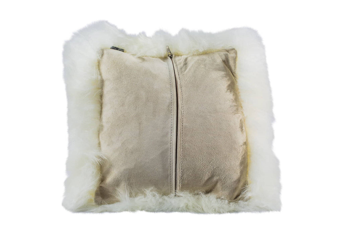 Nordvek sheepskin cushion 9001-100 white back