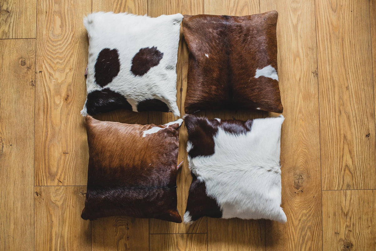 Cowhide Cushion Square - Multiple Sizes
