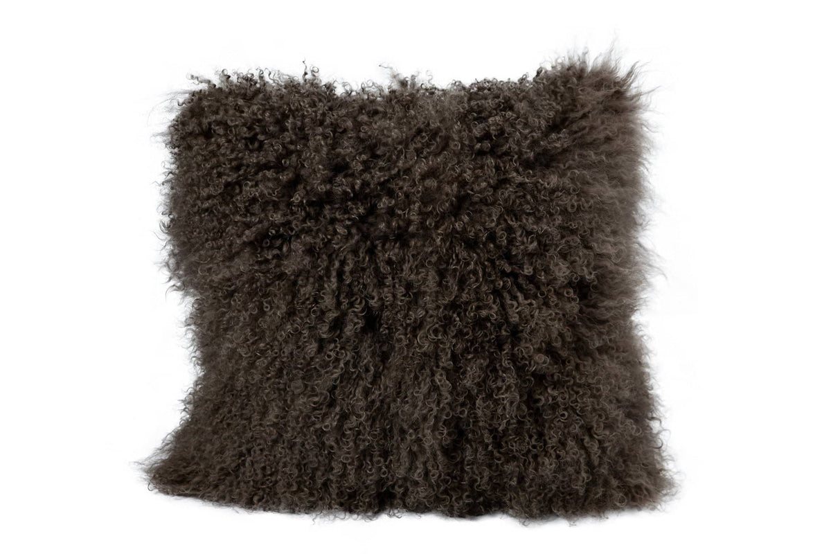 Nordvek mongolian sheepskin cushion 9013-100 grey front