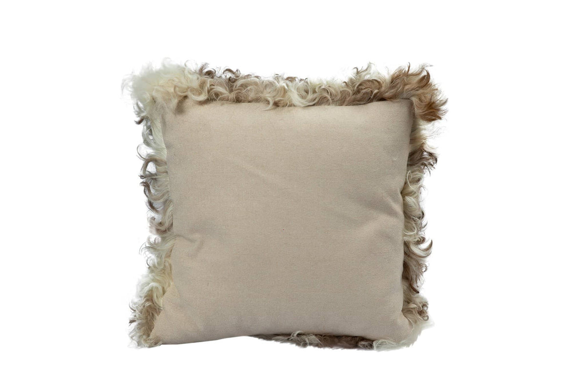 Nordvek Spanish Sheepskin Cushion 9016-100 Loight Back