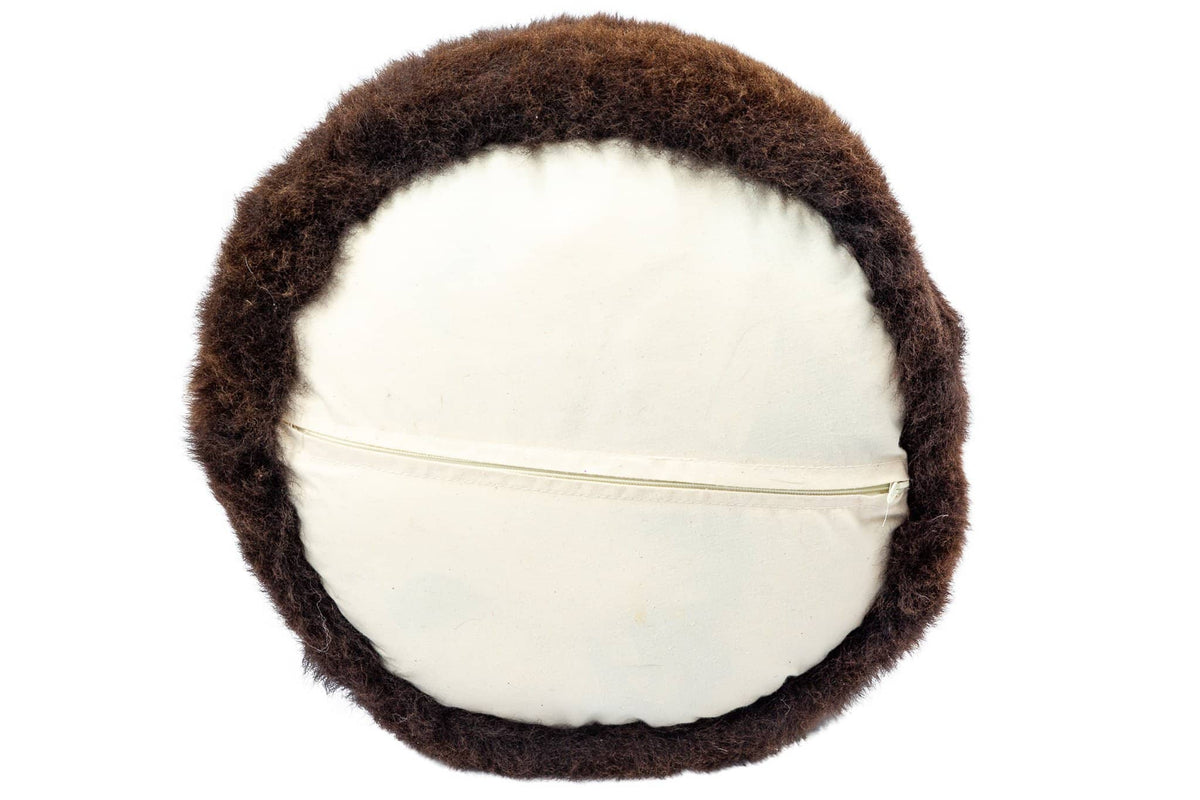 Nordvek sheepskin pouffe 9021-100 brown bottom