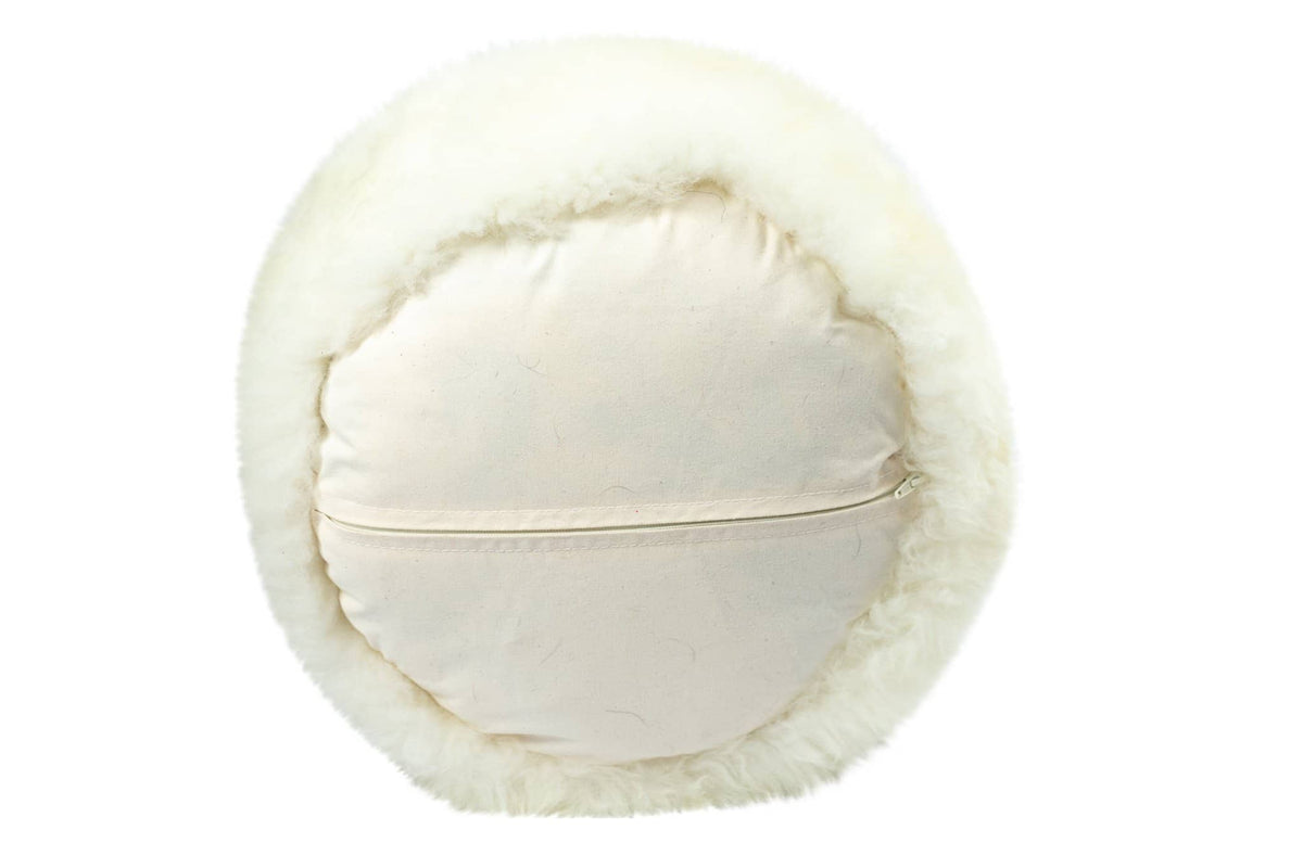 Nordvek sheepskin pouffe 9021-100 natural bottom