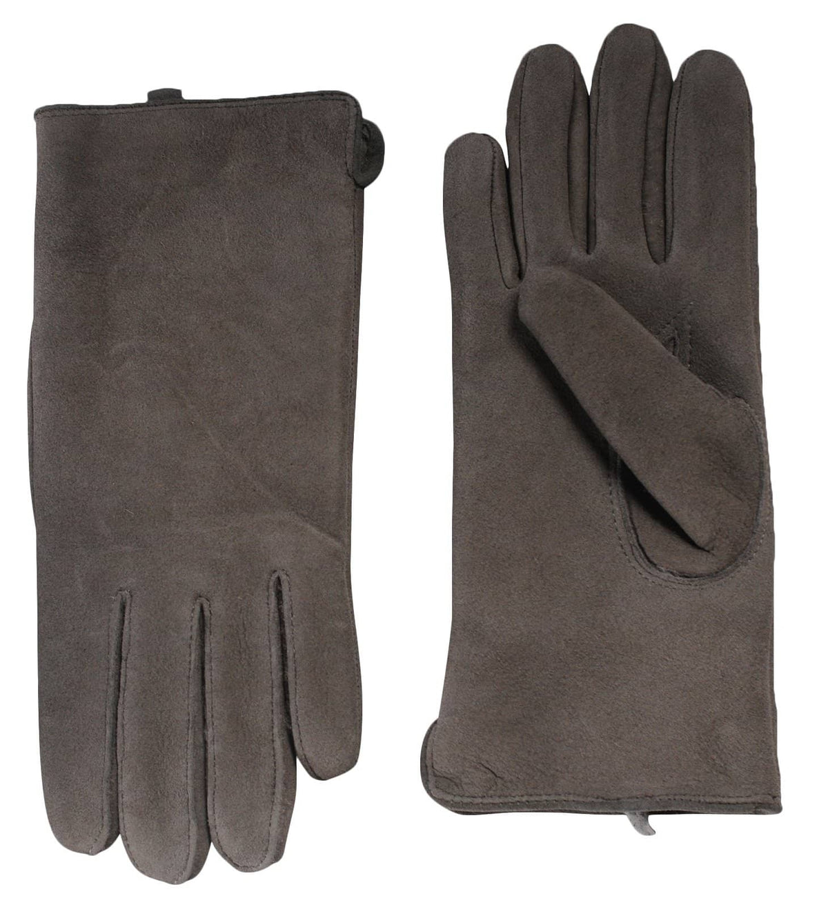 Womens Sheepskin Suede Gloves - Half Pique Seam