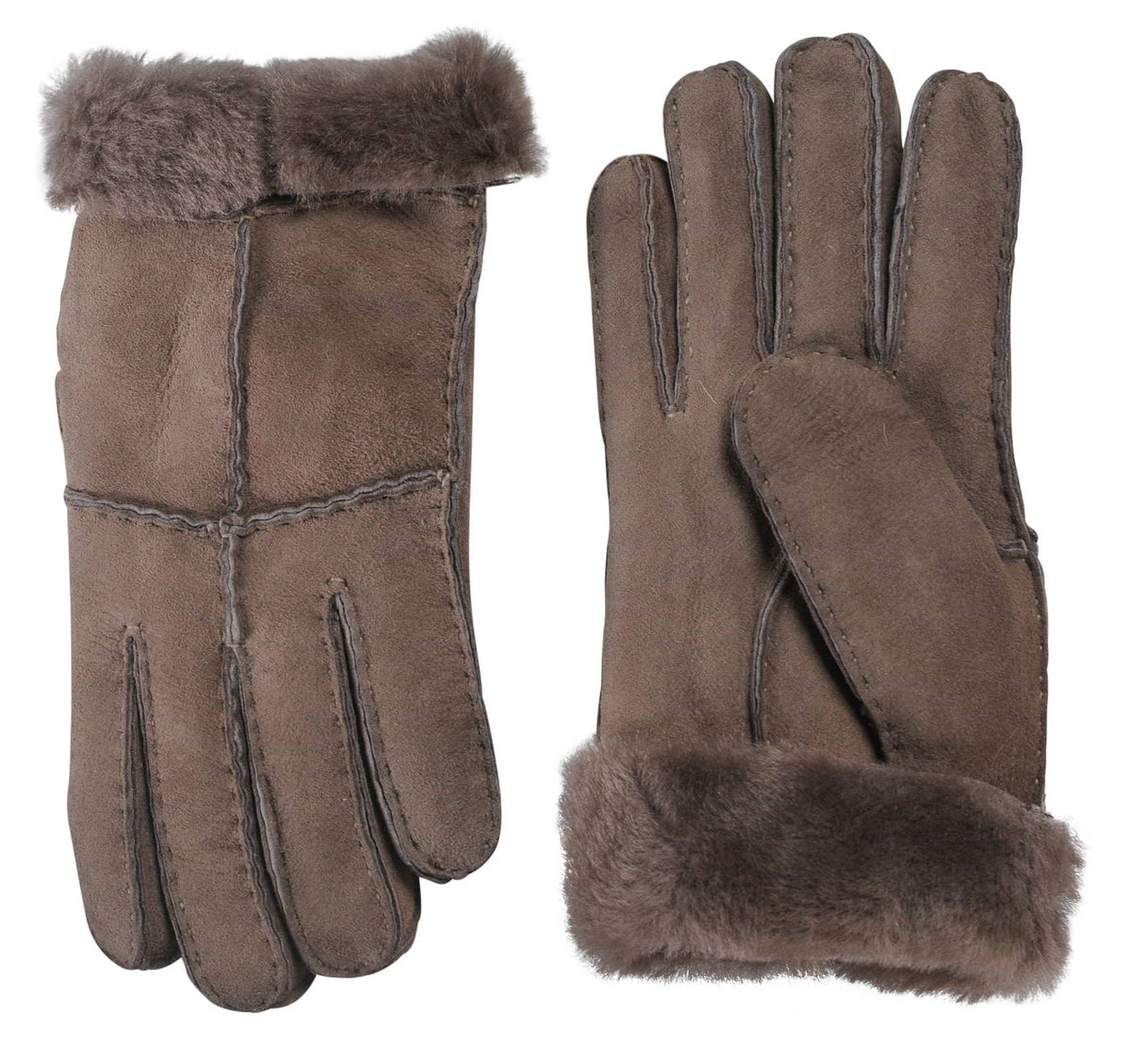 Nordvek womens sheepskin gloves stone pair  321-100