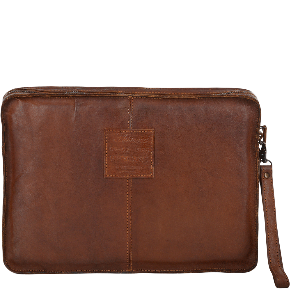 Ashwood Laptop Sleeve Front - Rust