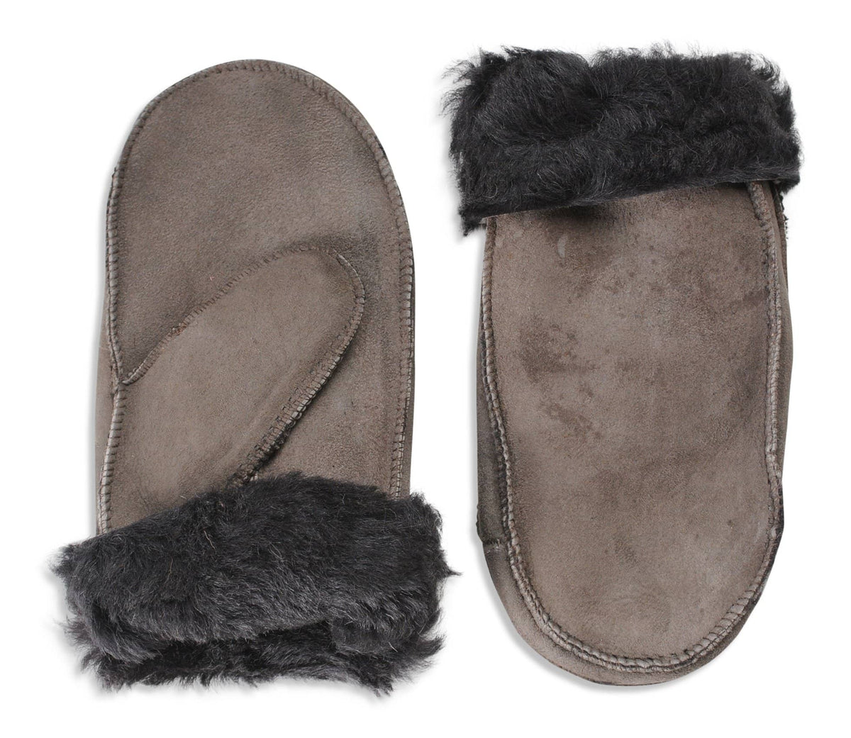 Nordvek childrens sheepskin mittens 314-100 stone pair