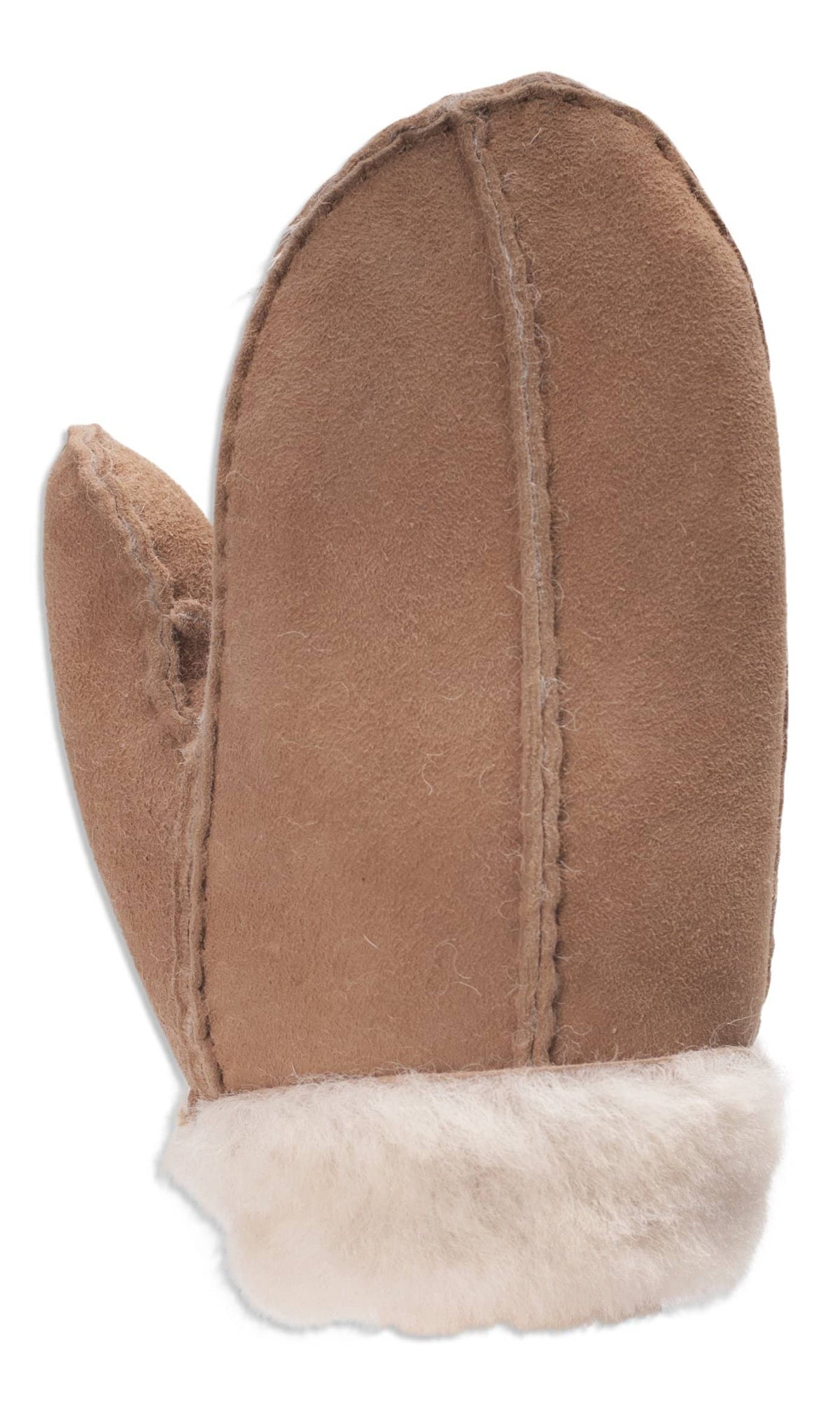 Nordvek childrens sheepskin mittens 325-100 camel back of hand