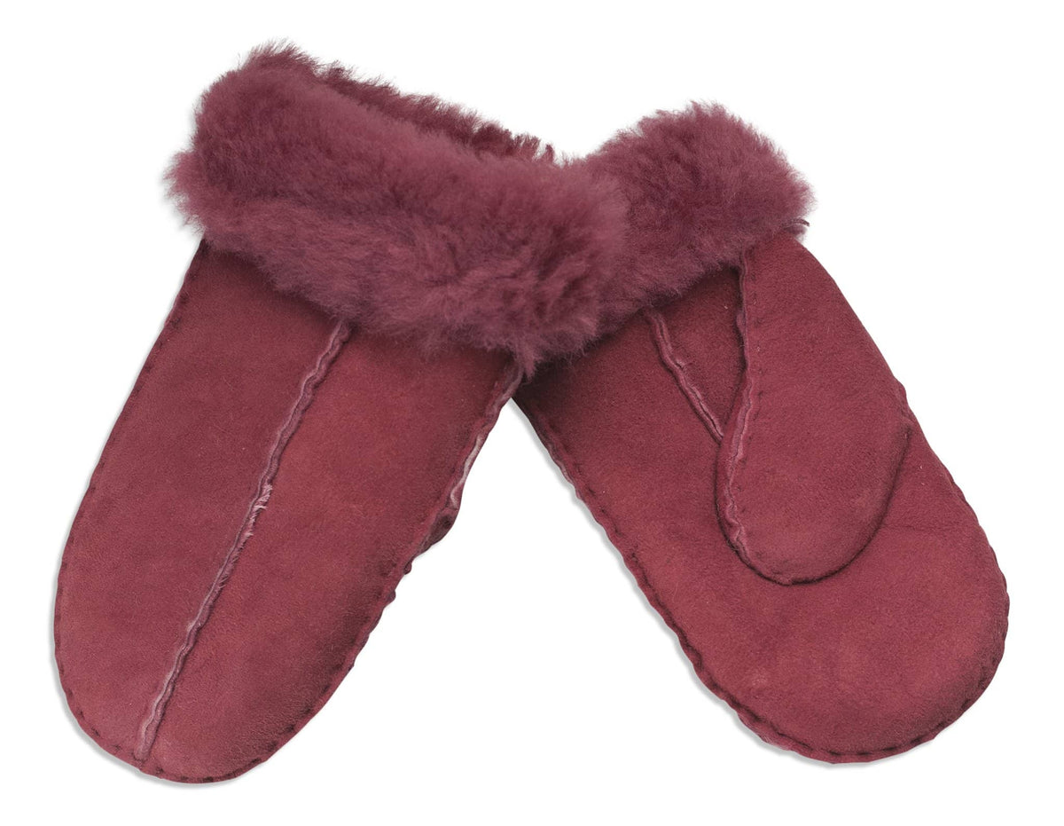 Nordvek childrens sheepskin mittens 325-100 rose pair