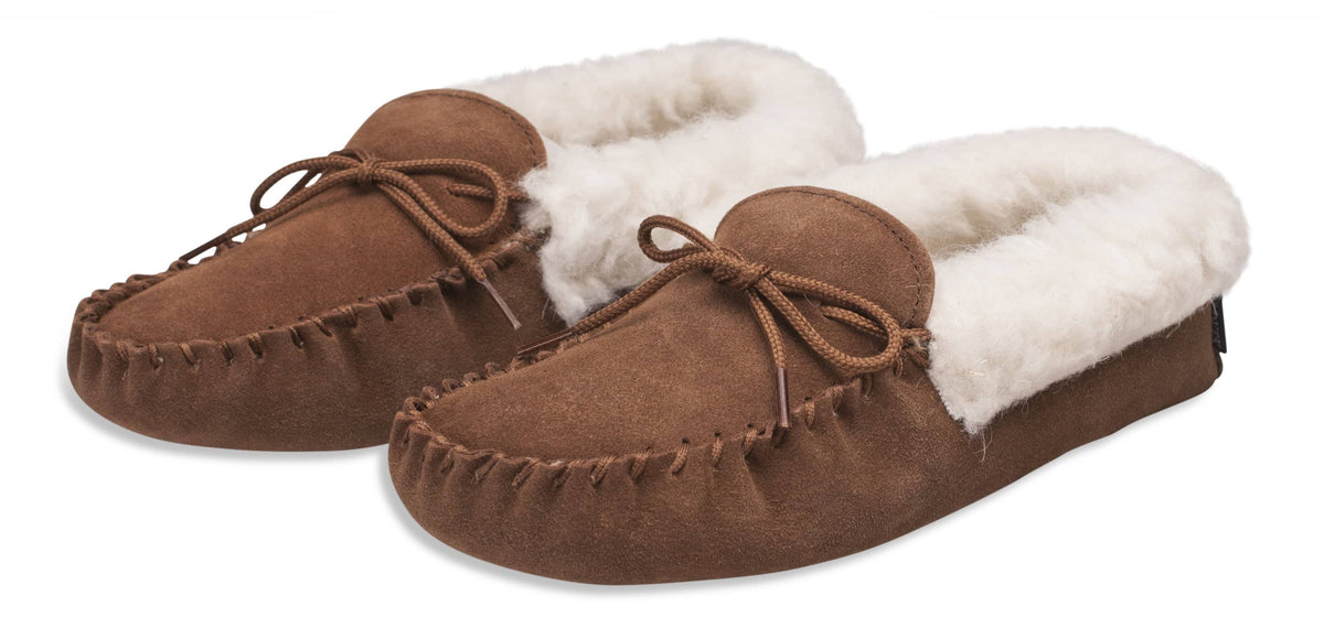 Nordvek womens moccasins soft sole  417-100 chestnut pair